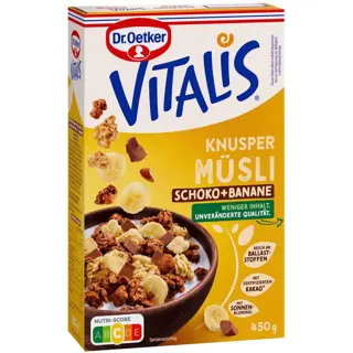 Musli Vit.Knusper Ch.Ban.Dr Oetker 450g