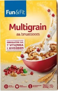 MUSLI FLORIDA FUN&FIT MULTIGRAIN BRUSNICA 250G FLORIDA