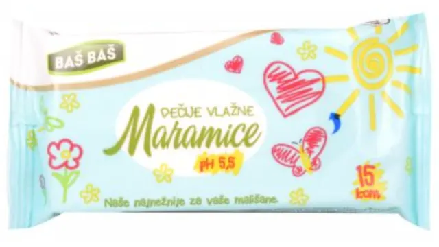 VLAŽNE MARAMICE BABY BAŠ BAŠ 15/1 BAS BAS