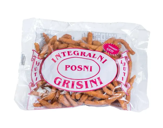 INTEGRALNI GRISINI 120g LJUTI JATIK
