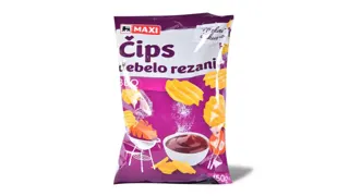 Cips rebrasti BBQ Maxi 150g