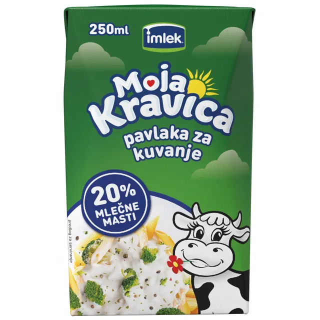 PAVLAKA ZA KUVANJE 20% TB MOJA KRAVICA 0.25L IMLEK AD IMLEK-MOJA KRAVICA