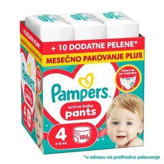 PELENE PAMPERS PANTS 4 MSB 186/1