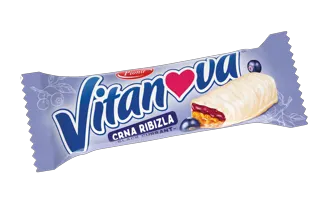 MUSLI BLOK PIONIR VITANOVA CRNA RIBIZLA + BELA ČOKOLADA 35G