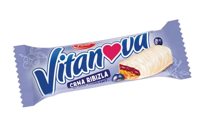 MUSLI BLOK PIONIR VITANOVA CRNA RIBIZLA + BELA ČOKOLADA 35G PIONIR