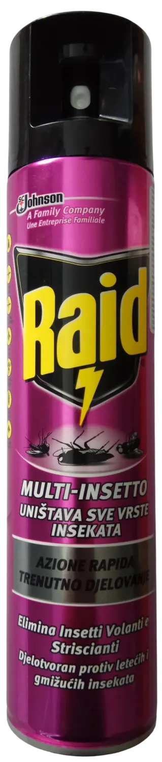 SPREJ RAID PROTIV SVIH VRSTA INSEKATA 300ML RAID