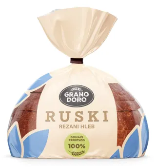 HLEB RUSKI REZANI 350G GRANO DORO