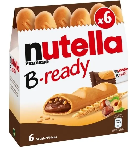 NUTELLA B-READY 132G T6X8 KINDER-DELTA DMD