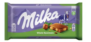 MILKA WHOLE HAZELNUTS 100g