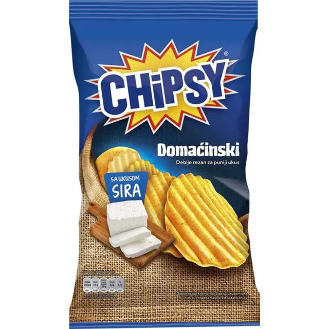 Cips domacinski sir Chipsy 145g Chipsy