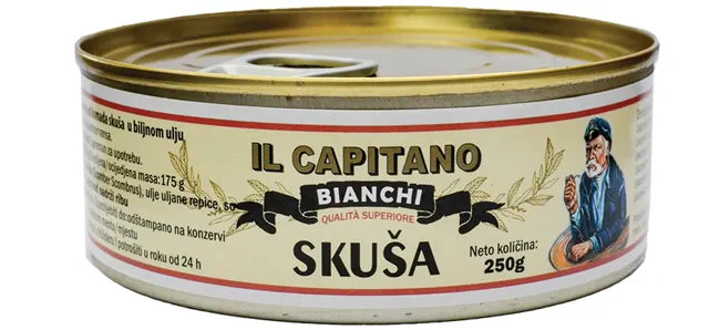 Skusa Atlantska u ulju 250 g Il Capitano IL CAPITANO
