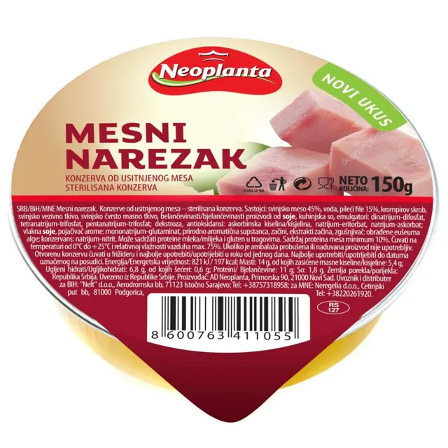 Mesni narezak Neoplanta 150g Neoplanta