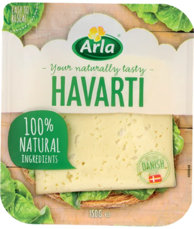 sir arla havarti slices 150g mlekoprodukt ARLA