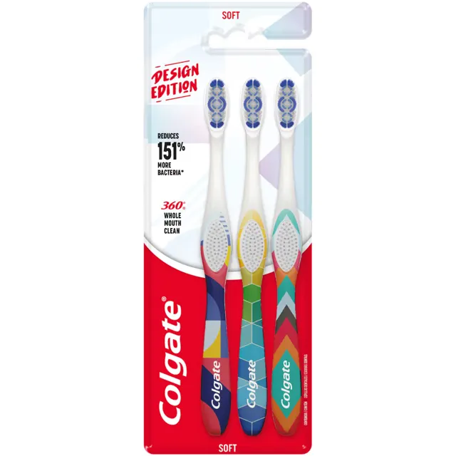 ČETKICA ZA ZUBE SOFT 360 DESIGN 3 PACK COLGATE COLGATE