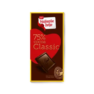 COKOLADA NAJLEPSE ZELJE SELECTION 75% 75gr STARK