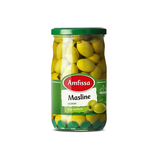MMasline zelene bez kostice Amfissa 680g Amfissa