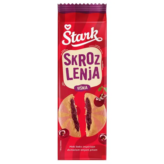 Keks Skroz Lenja visnja Stark 135g Stark