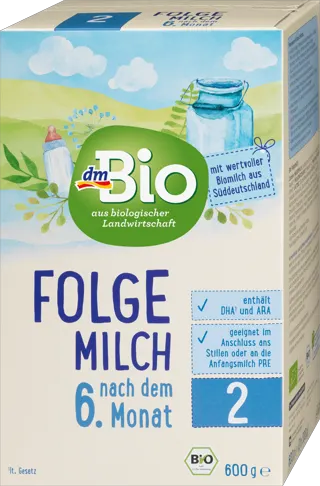 dmBio zamensko mleko 2 600g