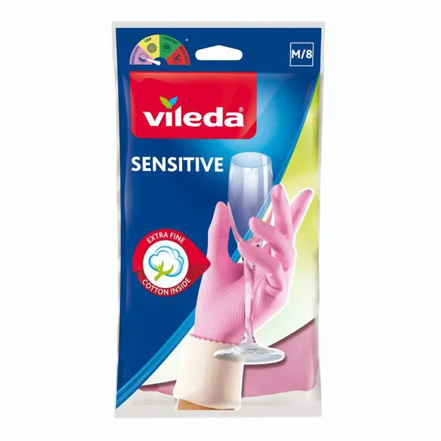 VILEDA RUKAVICE SENSITIVE SREDNJE Vileda