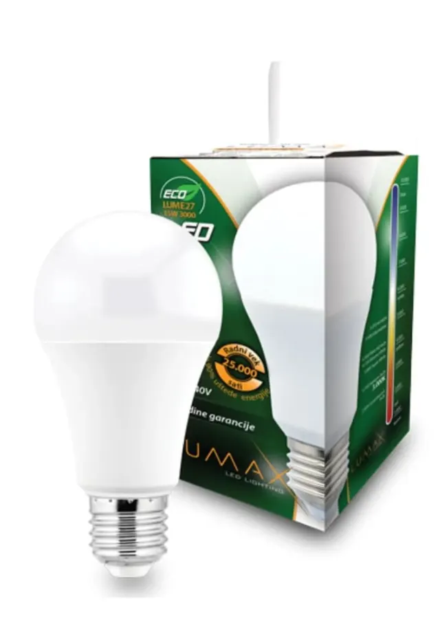 Sijalica LED ECO E27 15W 3000k Lumax Alfa distribucija DOO Beograd