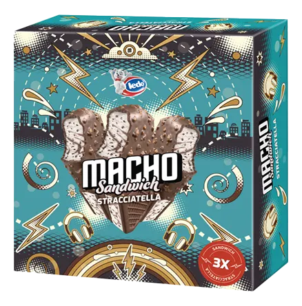 SLADOLED MACHO STRACCIATELLA SANDWICH MULTIPACK 3/1 387ML FRIKOM SLADOLEDI