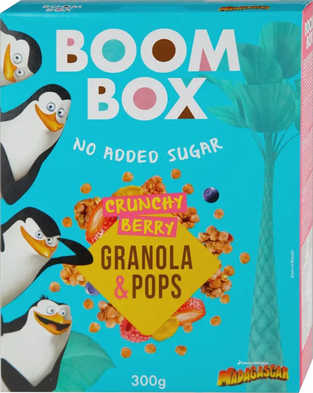 BOOM BOX OVSENA GRANOLA POPS VOĆE 300G ATLANTIC BRANDS DOO