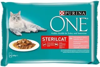 HRANA MAČ STERIL LOS 4X85G PURI ONE