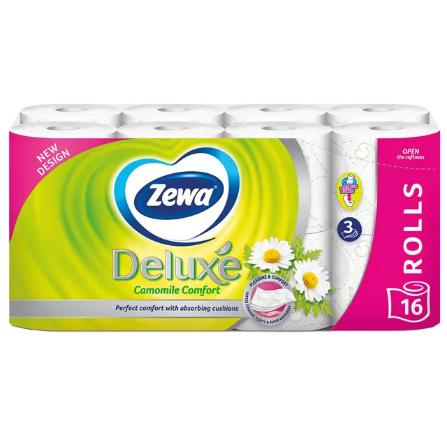 Toal.papir Zewa Deluxe camomile 3sl 16/1 Zewa