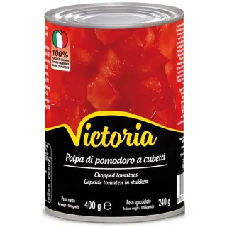 PARADAJZ KOMADIĆI PASTERIZOVANI U SOPSTVENOM SOKU 400GR VICTORIA