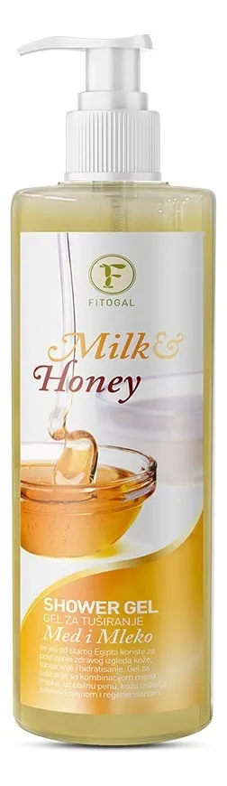 GEL ZA TUŠIRANJE MED I MLEKO 500ML FITOGAL