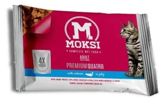 HRANA ZA MAČKE MOKSI MULTIPAK LOSOS U ŽELEU 4X100G M&J TRADE