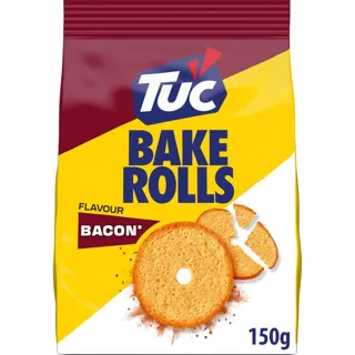 Dvopek Bake Rolls Bacon Tuc 150g