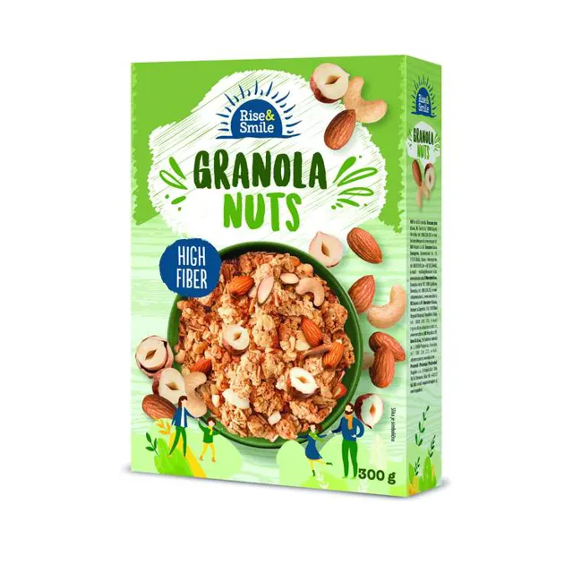 GRANOLA NUTS 300G RISE&SMILE RISE&SMILE