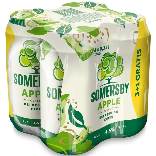 Sajder Somersby Jab.lim.0,33l 3+1gratis Somersby