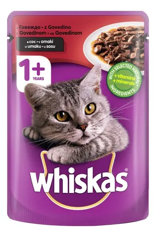 Whiskas kesica govedina 100g