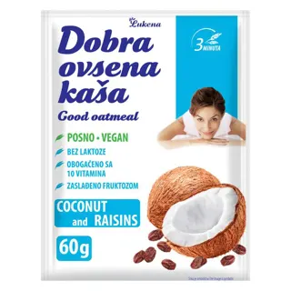 Dobra ovsena kasa kokos i suv.grozdje60g