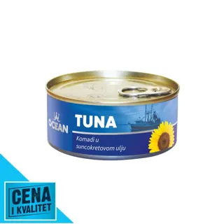 TUNA KOMADI U SUNC ULJU 160G OCEAN
