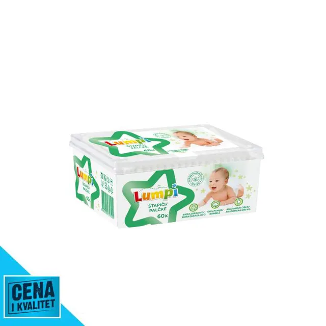 ŠTAPIĆI ZA UŠI BABY 60/1 LUMPI LUMPI