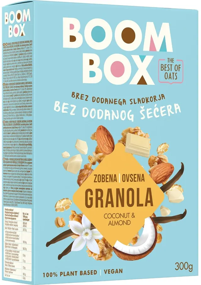 MUSLI GRANOLA BOOM BOX KOKO BADEM B.COK-VAN 300G