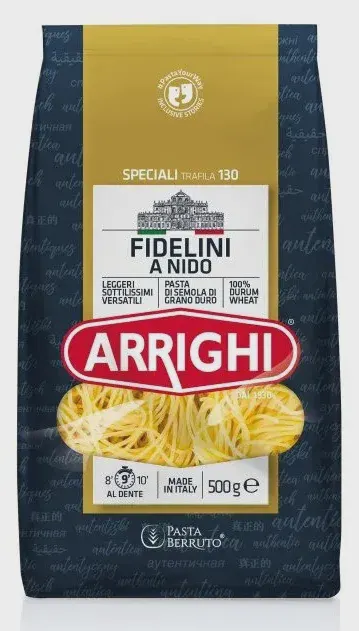 TESTENINA ARRIGHI FIDELINI NIDO 500G ARRIGHI
