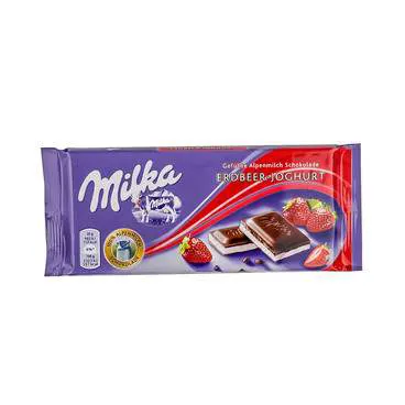 Cokolada mlecna strawbery Milka 100g Milka