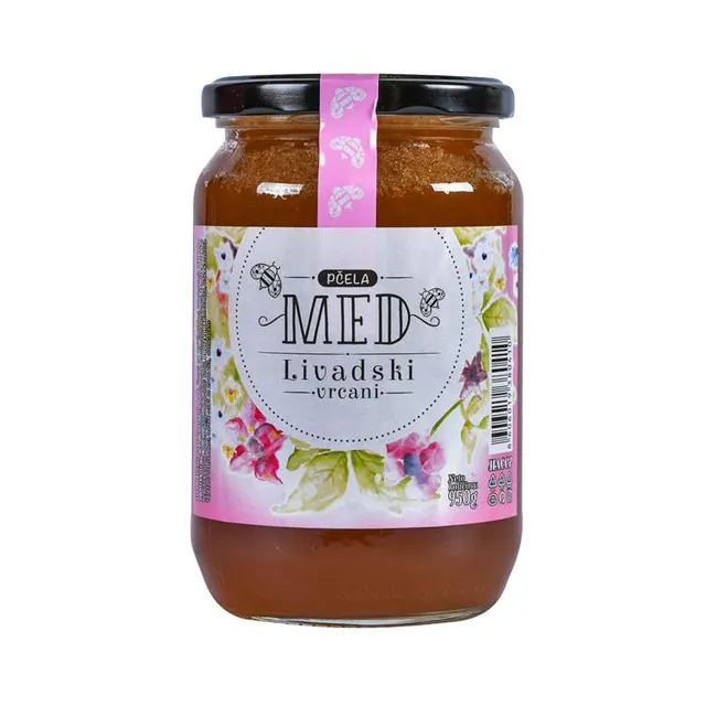 MED LIVADSKI 950G STAKLO PČELA PČELA