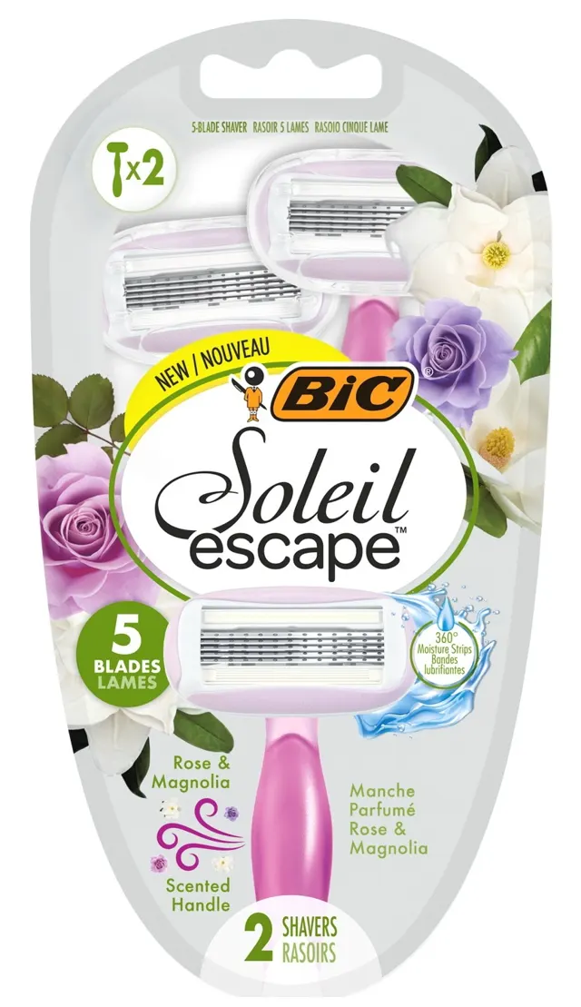 BiC Soleil escape 5 Rose brijač 2/1 2 kom BiC
