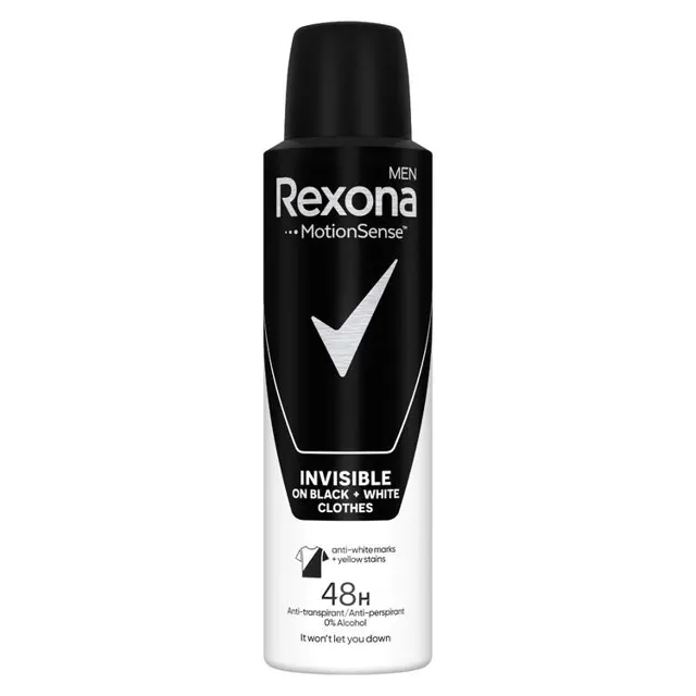 Dezodorans Rexona Invisible B&W 150ml Rexona