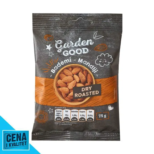 BADEM SUVO PEČEN 75G GG GARDEN GOOD