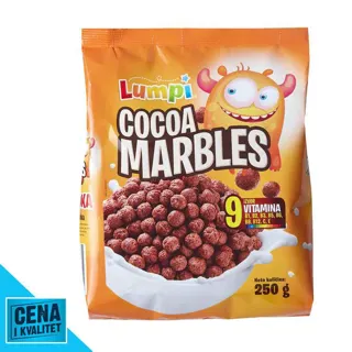 PAHULJICE CHOCO MARBLES 250G LUMPI