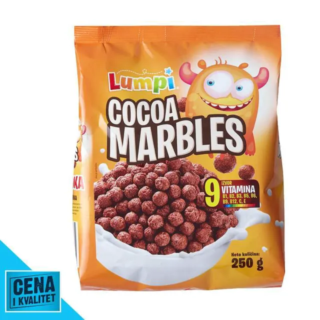 PAHULJICE CHOCO MARBLES 250G LUMPI LUMPI
