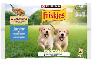 HRANA ZA PSE JUNIOR KOMADIĆI U ŽELEU MPK 4 X 85GR FRISKIES