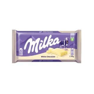 Cokolada bela Milka 90g