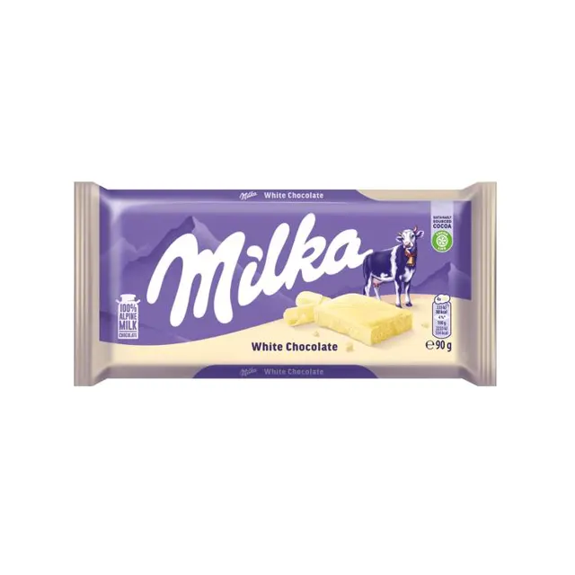 Cokolada bela Milka 90g D WAY